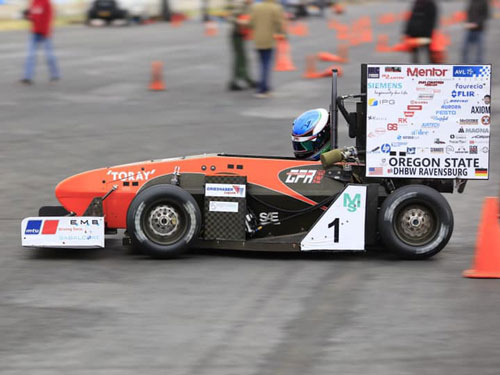IRC provided waterjet cutting for OSU baja and formula cars