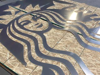 Aluminum Signage for Starbucks