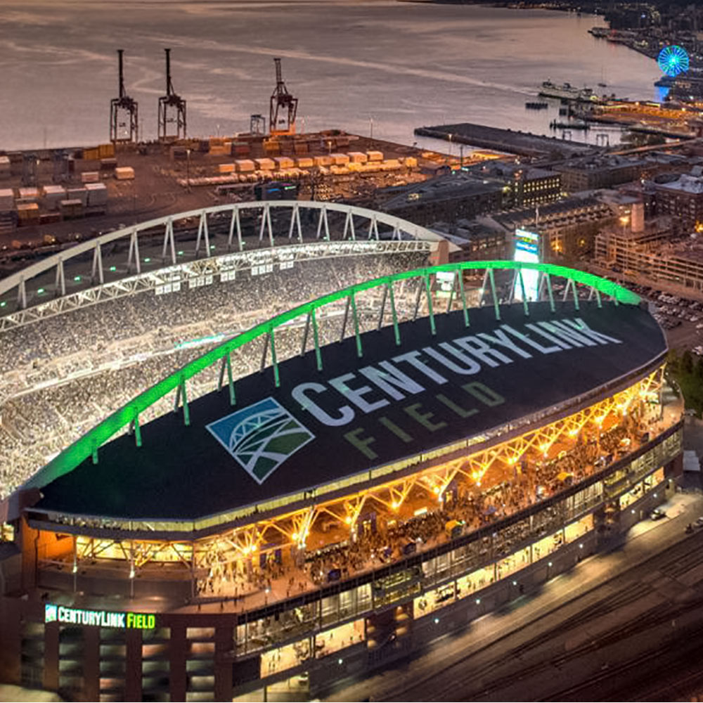 Signage for Century Link Field in Seattle