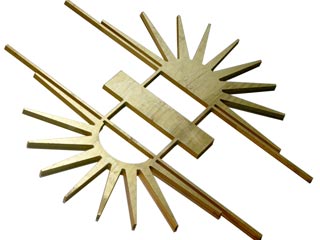 Waterjet-Cut Brass Hardware