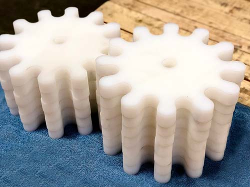 UHMW plastic waterjet sprockets